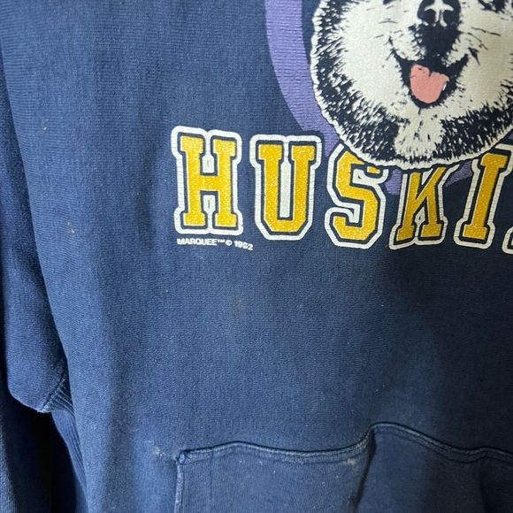 VTG 1992 UW Huskies Hoodie XXL - Picture 3 of 5